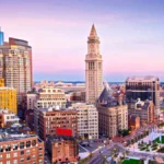 Transportation from Logan Airport to Downtown Boston in a luxury black car