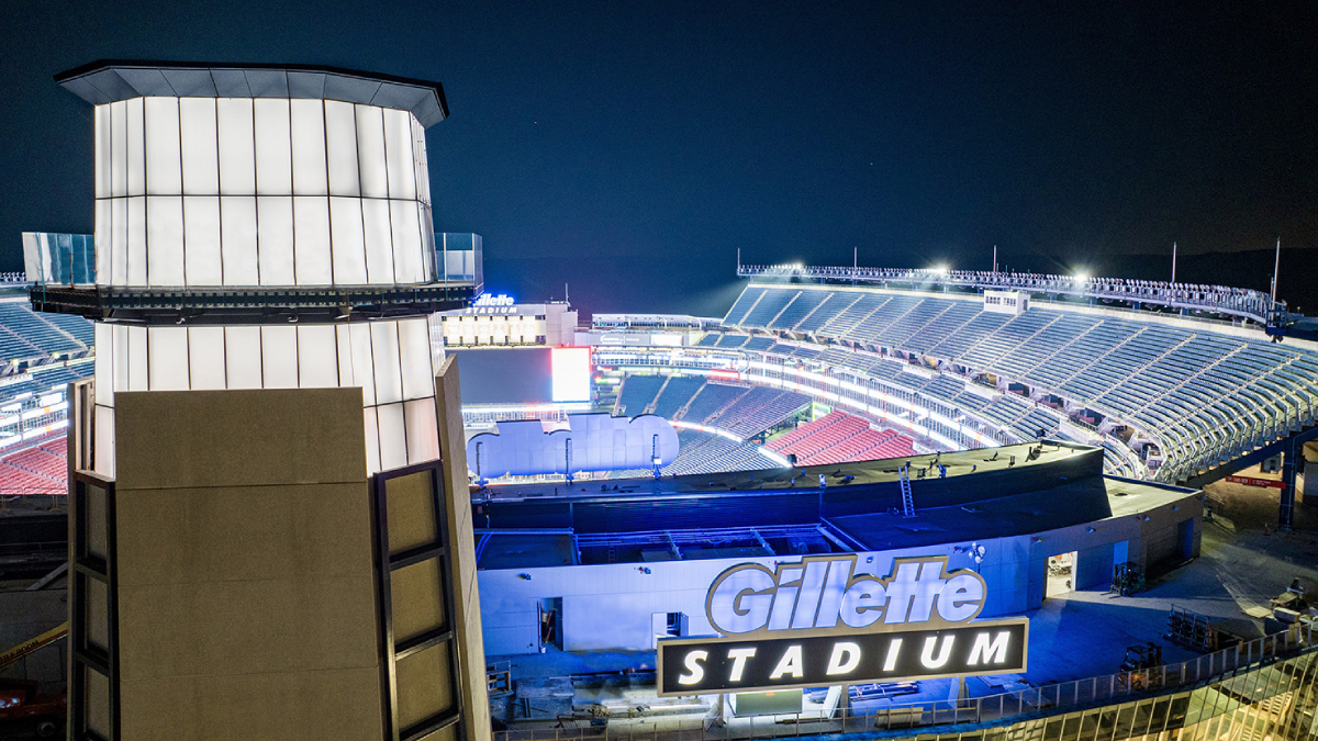 Luxury vehicle transporting passengers to Gillette Stadium for concerts and sports events